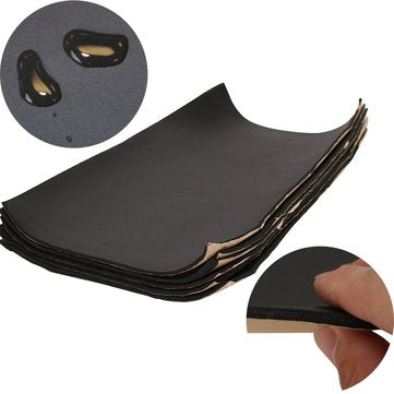 6Pcs/Set 5mm Vehicle Insulation Closed Cell Foam Rubber Self Adhesive Car Sound