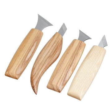 4pcs Wood Carving Cutter Woodworking Tool Whittling Beaver Craft