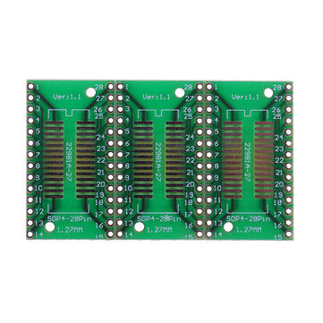 30pcs PCB Board Kit SMD Turn To DIP Adapter Converter Plate FQFP 32 44 64 80 100 HTQFP QFN48 SOP SSO