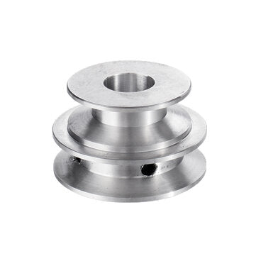 Aluminum Alloy 40&50mm Double Groove Pulley 8-20MM Fixed Bore V-shape Pulley Wheel f... (SIZE: 14MM)