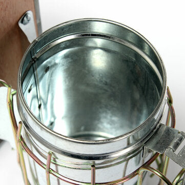 Stainless Steel Bee Hive Smoker Large Beekeeping Equipment With Hanging Hook