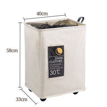 Single Mesh Cloth With Wheels Beam Hamper Oxford Cloth Storage Box Aluminum Frame Storage Baskets