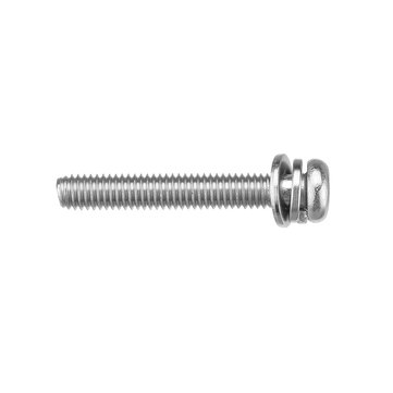 Suleve M6SP1 50Pcs M6 Stainless Steel 10-40mm Phillips Pan Head Machine Screw Washer Bolt Asortme