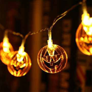 1.5M LED Pumpkin Fairy Lights Indoor/Outdoor Party Halloween Home Decor