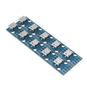 10 pcs MicroUSB to dip Interface Socket 5V Power Conversion Board Mobile Phone Charger to Power Modu