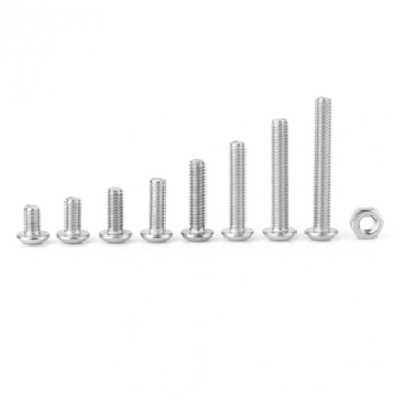 Suleve MXSH10 520Pcs Stainless Steel Hex Socket Round Head Screws Nuts Assortment Set M3 M4 M5