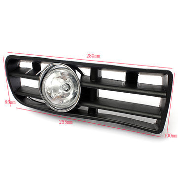 Car Front Fog Light Lamp Grille Set For VW GOLF 1998-2005 Black
