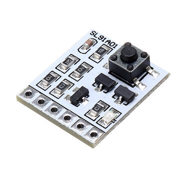 SL91A01 DC 2-18V 2A Self-locking Electronic Switch Bistable Board Button Trigger LED Relay Key Solen