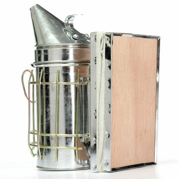 Stainless Steel Bee Hive Smoker Large Beekeeping Equipment With Hanging Hook