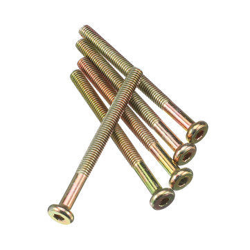 Suleve 125Pcs High Precision Hex Socket Head Cap Screw Bolts and Barrel Nuts Furniture Connecting Sc