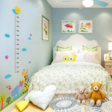 Miico SK9340 Giraffe And Elephant Painting Heights Sticker Children`s Room And Kindergarten Decorati