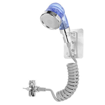 Wall Mounted Bathroom Bathtub Shower Head Hand Held Spray Mixer Spout Faucet Tap Set