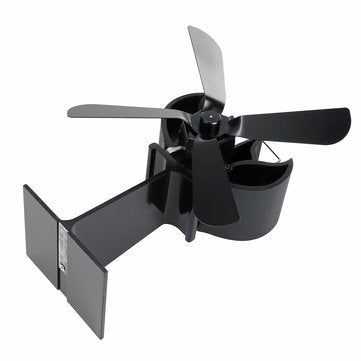 Heat Powered Stove Fan Wood Log Burner Fireplace Eco Fan Heating Distribution No Electricity Or Batt