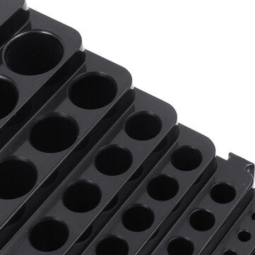 70x220x200mm Plastic Milling Cutter Storage Box Tap Reamer Turning Tool Holder Drill Bits Storage CN