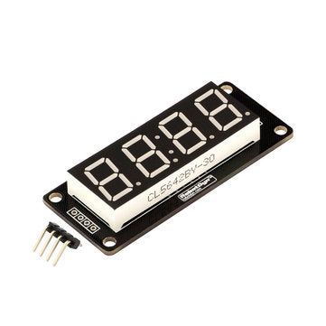 4 Digit LED Display Tube 7 Segments TM1637 50x19mm Blue Clock Display Colon Module