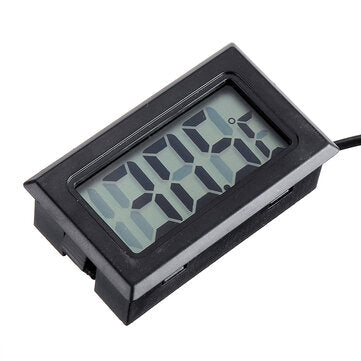 10Pcs 1M Thermometer Electronic Digital Display FY10 Embedded Thermometer Indoor and Outdoor Tempera
