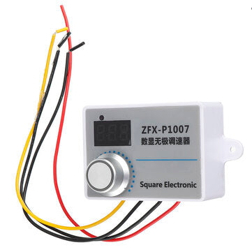 ZFX-P1007 Digital Display Stepless Speed Controller High-power Speed Control Switch Dimming Speed an