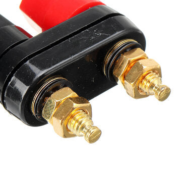 3Pcs Hexagonal Gold-plated Double-connecting String Double-row Banana Connector Banana Socket
