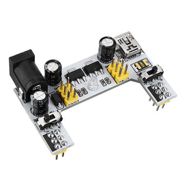 MB102 2 Channel 3.3V 5V Breadboard Power Supply Module White Breadboard Dedicated Power Module MB-10