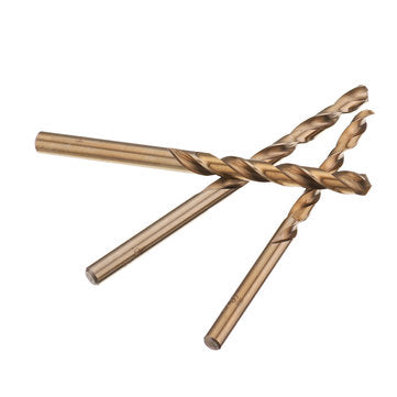 Drillpro 15pcs 1.5-10mm HSS M35 Cobalt Twist Drill Bit for Metal Stainless Steel Aluminium Copper