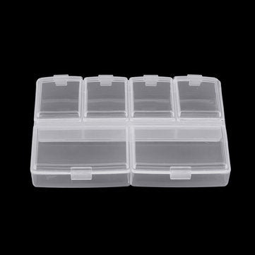 6 Grid Electronic Components Project Storage Assortment Box Bead Organizer Jewelry Box Plastic Stora