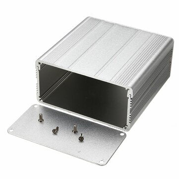 Silver Electronic Aluminum Enclosure Box DIY Electronic Project PCB Instrument Box Waterproof Instru