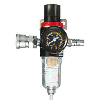 1/4 inch Air Compressor Regulator Pressure Gauge Moisture Filter Device