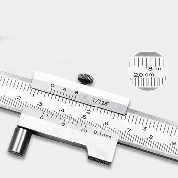 0-200MM Parallel Ruler Crossed Caliper Cursor Marking Stainless Steel Caliper Carbide Needle Marking