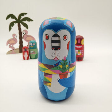 Russian Wooden Nesting Doll Handcraft Decoration Christmas Gifts