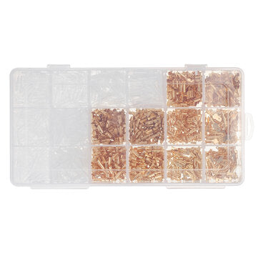 1000Pcs Eletical Cimper Kit Wire Teminal Cimping Tool Pier Male Female Comectors Insulated Terminal