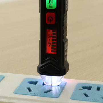 Non-Contact Voltage Tester Pen Detector Digital Induction Pen Break Point Acoustooptic Alarm