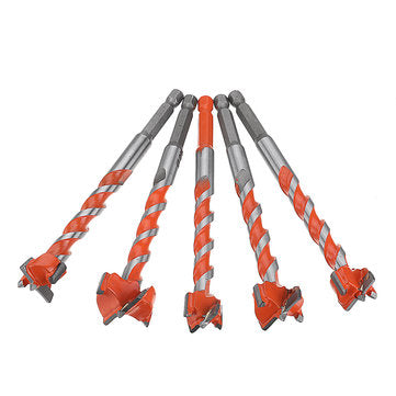 5pcs 16-25mm Hex Shank Twist Forstner Drill Bit Set Hinge Hole Cutter Woodworking Hole Saw