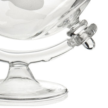 1L Whiskey World Globe Glass Crystal Decanter Liquor Spirits Bottles Gift