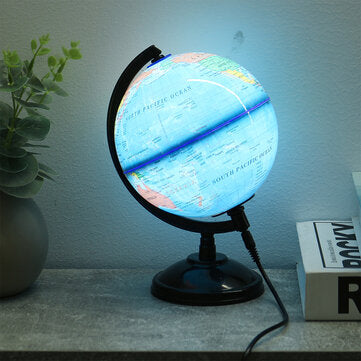 LED Luminated Globe Earth USB Powered 14cm Rotatable Globe Model For Children Education Home Decorat