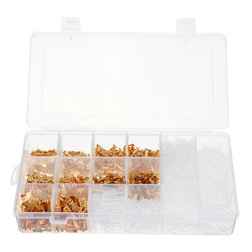 1000Pcs Eletical Cimper Kit Wire Teminal Cimping Tool Pier Male Female Comectors Insulated Terminal