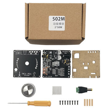 Wuzhi ZK-502M Audio Mini 2.0 Stereo 50W+50W bluetooth Digital Amplifier Module 50W*2 AMP Amplificado