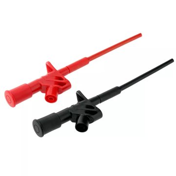 5Pcs Red DANIU P5004 Professional Insulated Quick Test Hook Clip High Voltage Flexible Testing Probe