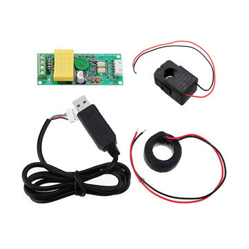 PZEM-004T 0-100A AC220 TTL Serial Communication Module Voltage Current Power Frequ... (CURRENT: 10A)