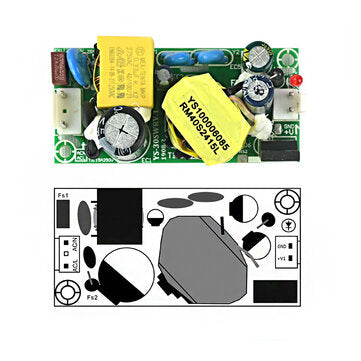 YS-30S12250WR AC to DC 12V 2.5A  Switching Power Supply Module AC to DC Converter 30W Regulated Powe