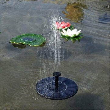 Mini Solar Power Water Fountain Garden Pool Pond Outdoor Solar Panel Bird Bath Floating Water Founta