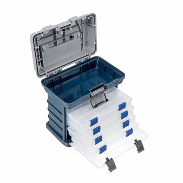 Lure Accessory Storage Hand Box Angling Tool Case Portable Organizer Case Baskets with 4 Drawers