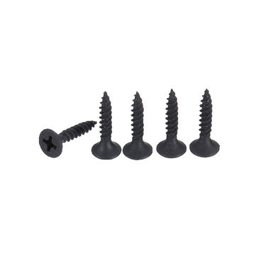 Suleve M3.5CP2 1000Pcs M3.5 20mm Corss Black Recessed Flat Head Self Tapping Ash Phosphorus Drywall