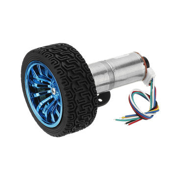 Machifit 25GA370 DC 12V Micro Gear Reduction Encoder Motor with Mounting B... (ROTATE SPEED: 190RPM)