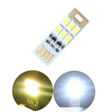 Mini 1W USB 6 LED Touch Stepless Dimming / Light-controll... (MODE: LIGHTSENSOR | COLOR.: WARMWHITE)