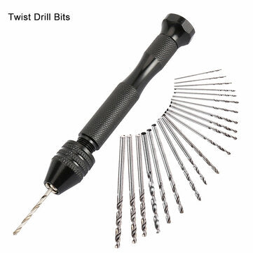Mini Tiny Microo HSS TwIist Drill Bits Set 0.3-1.6mm Hand DIY Model Craft Tool Kit