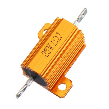 RX24 25W 1R 1RJ Metal Aluminum Case High Power Resistor Golden Metal Shell Case Heatsink Resistance