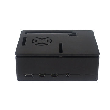 Caturda C2120 ABS Protective Shell Black Enclosure Support 3.5Inch Touch Screen and Cooling Fan DIY
