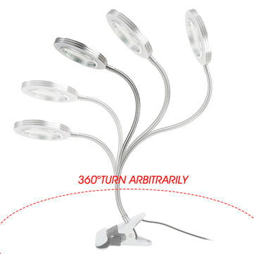 USB LED Magnifying Glass Desk Lighting 8X Magnifier Lamp Bendable Beauty Makeup Tattoo Light R