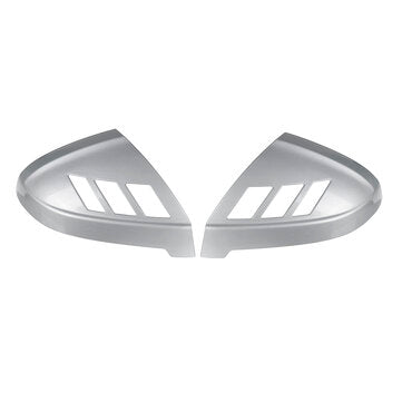 1 Pair Chrome Silver Rear View Mirror Cap Cover Add On Side Mirror Case Universal Car Modification F