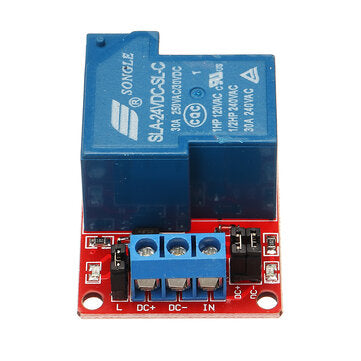 5Pcs BESTEP 1 Channel 24V Relay Module 30A With Optocoupler Isolation Support High And Low Level Tri